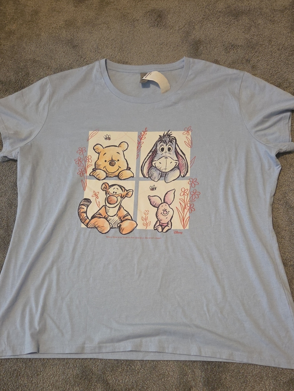 Kohl's Disney Licensed Light Blue Ladies Tee - 2XL